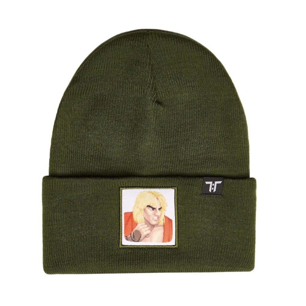Tokyo Time Unisex Adult Ken Masters Street Fighter 2 Beanie / Green